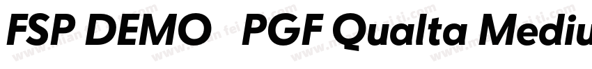 FSP DEMO   PGF Qualta Medium字体转换